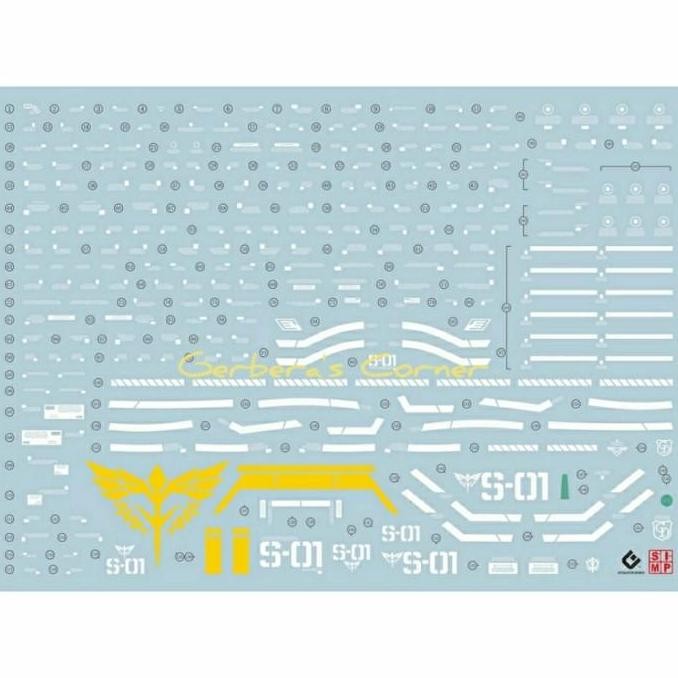 restock  Fluorescent Water Decal MG Sazabi Ver Ka Gundam Evolution Studio