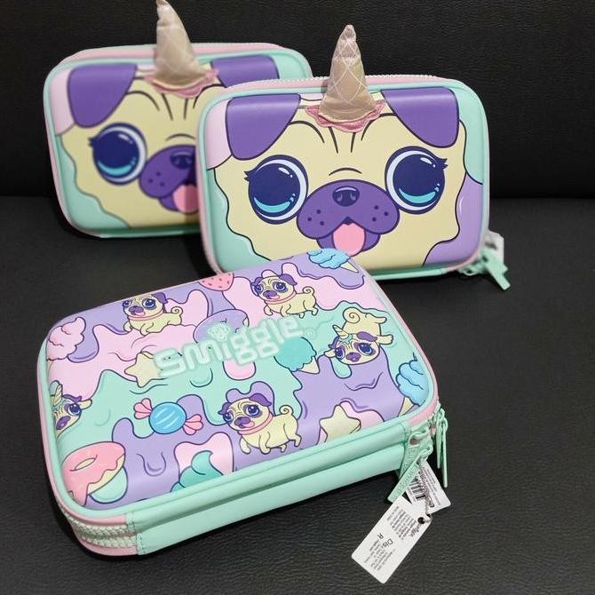 

Smiggle pencil case hardtop double up hey dog Kualitas Original