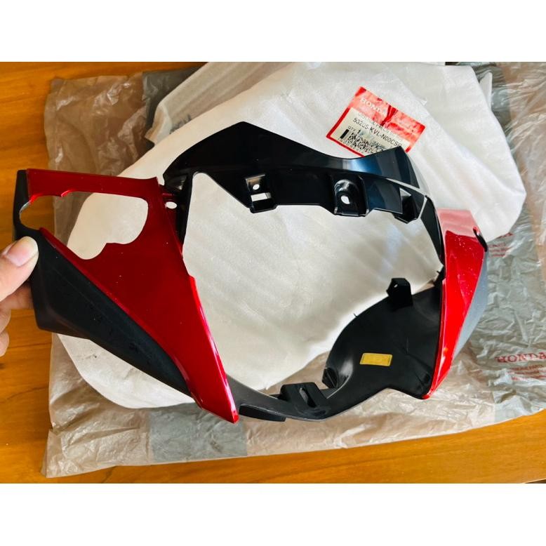 TOTOK BATOK COVER LAMPU REFLEKTOR DEPAN HONDA SUPRA X 125 X125 BATMAN VISOR MERAH ORI ORINAL AHM 532