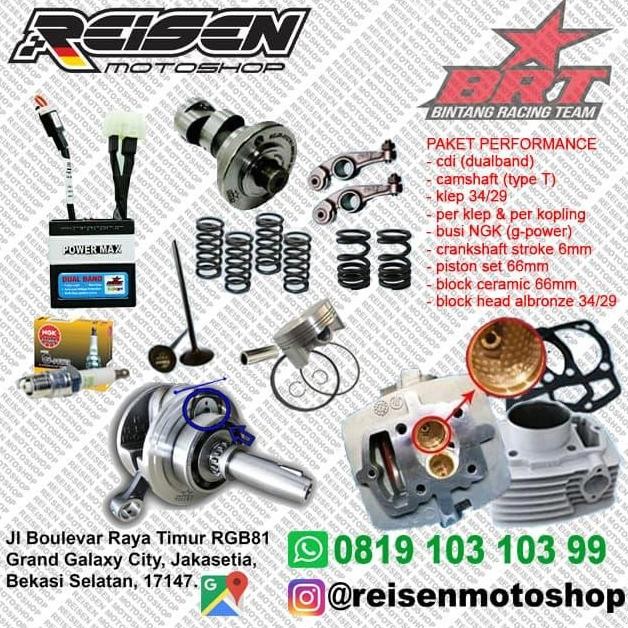 paket bore up kit BRT honda tiger / megapro [TERLENGKAP]