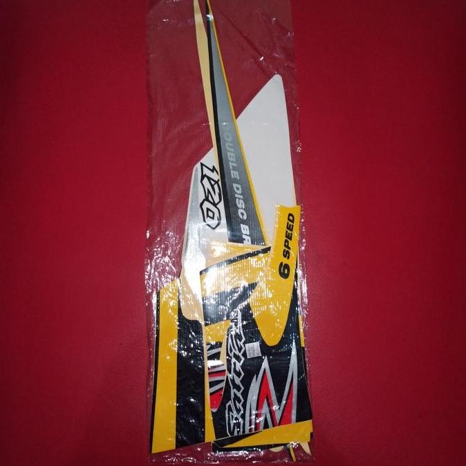 Sticker satria lumba kuning hitam