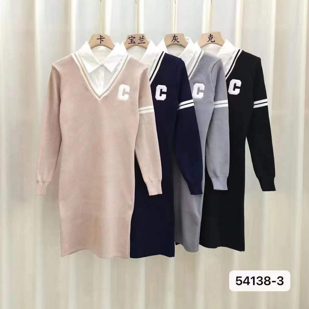 READY Rajut Hitam Dress Tunik Bangkok Import 541383 TERLARIS