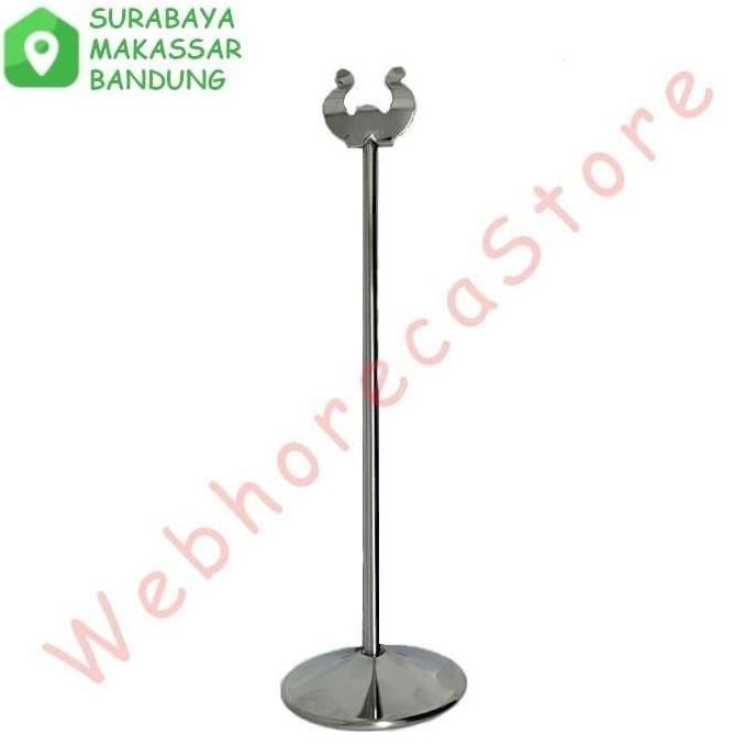 

READY Edelmann Table Number Menu Stand Card Holder 30cm Stainless/Tiang Meja NEW