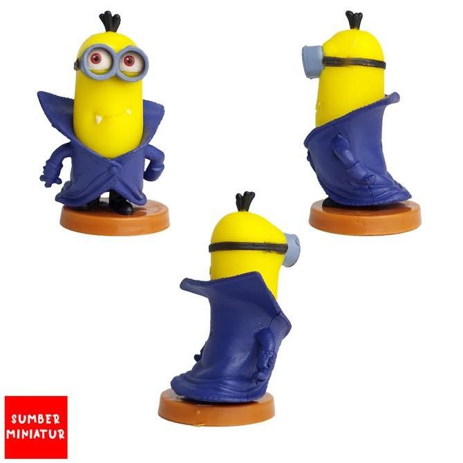 restock  Set Figure Koleksi Minion / Topper Hiasan Kue Ultah Minion 10 pcs Plastik