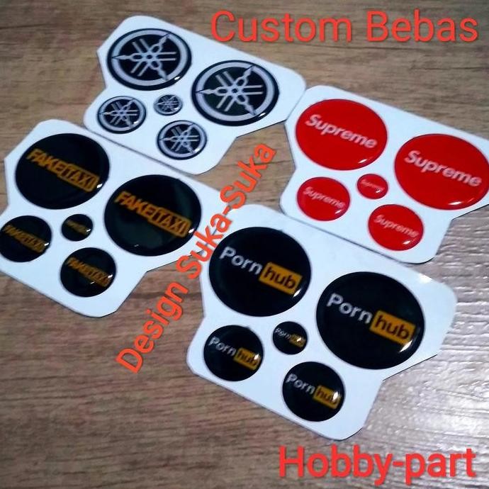 Emblem NMAX dan AEROX CUSTOM Hires Doming Resin