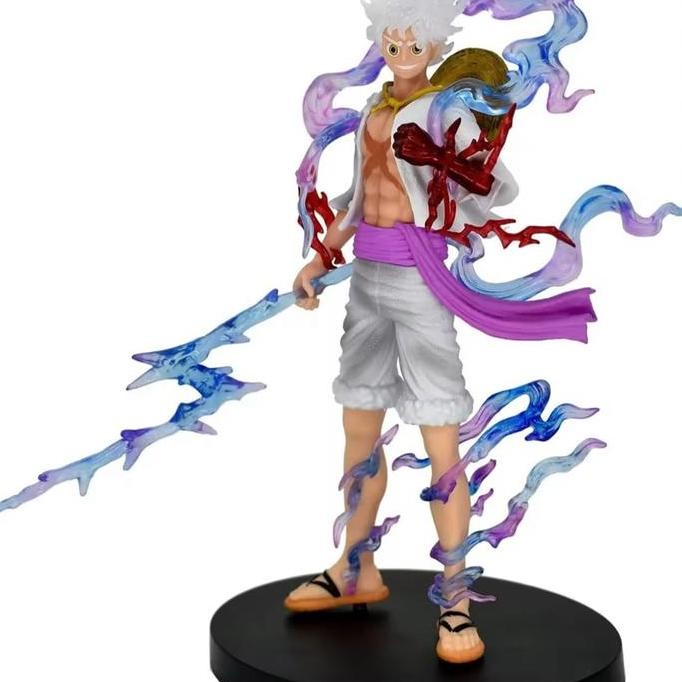 restock  action figure Luffy Nika berdiri diorama