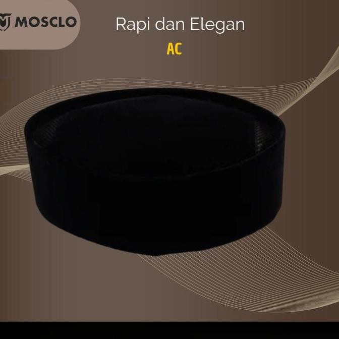 baru  Songkok MOSCLO SUNAN KUDUS Kopiah Nusantara Peci Hitam Ketu Beludru