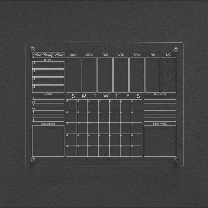 

READY Daily Planner Akrilik Weekly Planner | Wall Planner Acrylic UV Print NEW