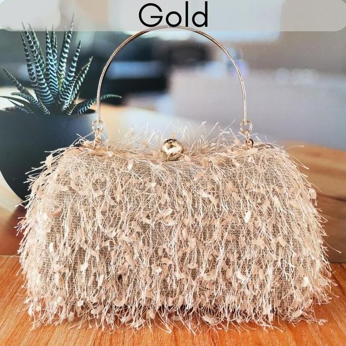 baru Tas Kondangan Pesta Wanita Import Clutch Terbaru Ungu 7088210-A