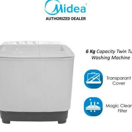 BEBAS ONGKIR - Mesin Cuci Midea 2 tabung MTD79NTG
