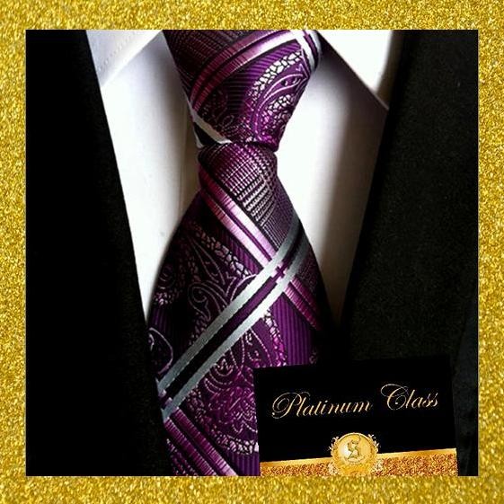 ready dasi batik import ungu kombinasi platinum class