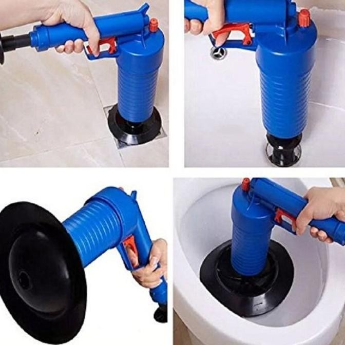 High Pressure Air Drain Blaster Pump Plunger Sink Clog Remover Cleaner