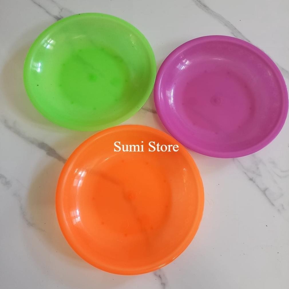 Piring Plastik Crystal /Piring Plastik Murah(Perlusin) Baru