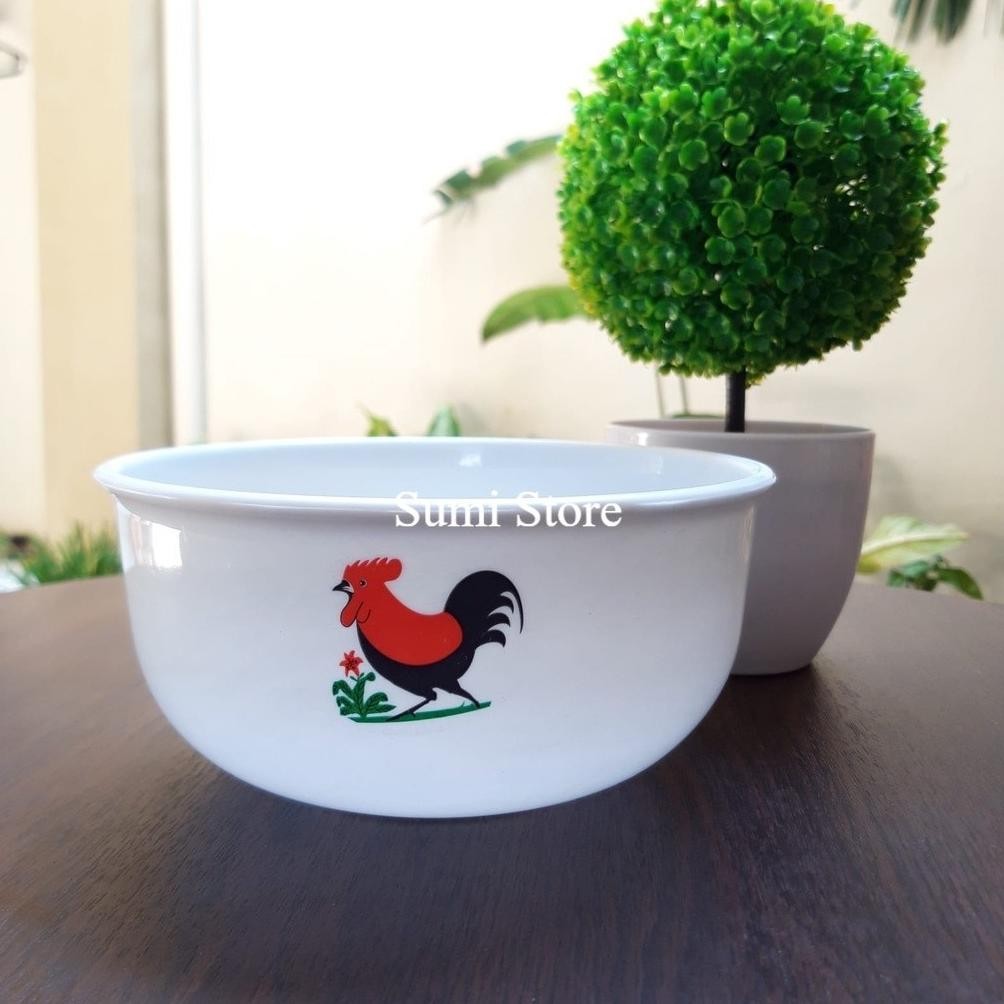 Mangkok Ayam Jago Plastik Mangkok Mie Bakso Udon Kecil Tebal Bagus Baru