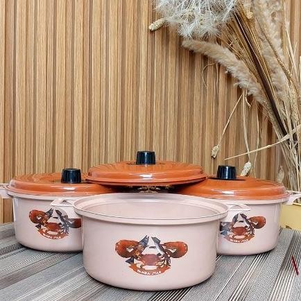 Mangkuk Panci Prasmanan Plastik Capucino Dengan Tutup/Basi Prasmanan Dengan Tutup 22 Viral