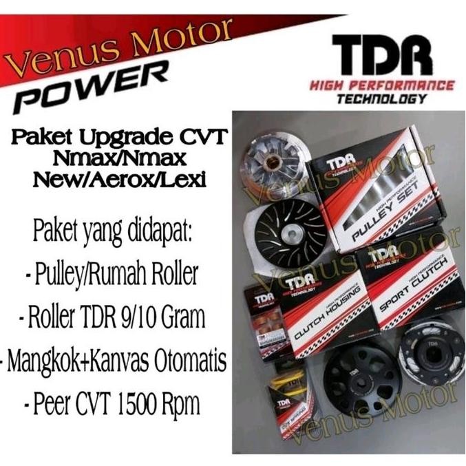 Paket Upgrade CVT Kirian TDR Yamaha Nmax/Nmax New/Aerox/Nvx/Lexi