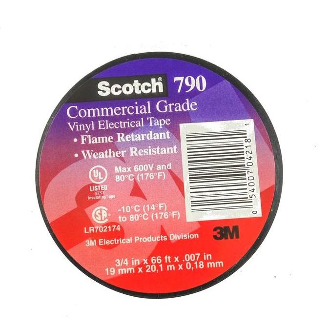 

3M Scotch 790 Electrical Tape - 3/4 In X 20 M