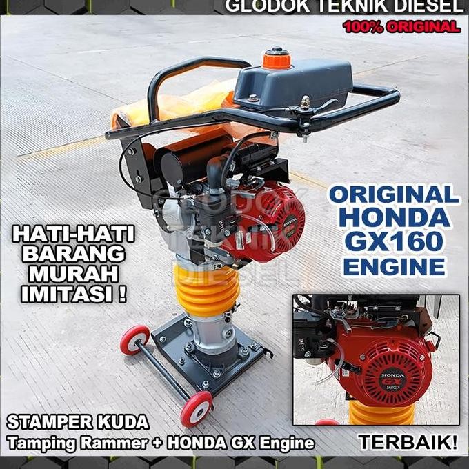 

TERBARU - STAMPER KUDA plus HONDA GX 160 PEMADAT TANAH ORIGINAL