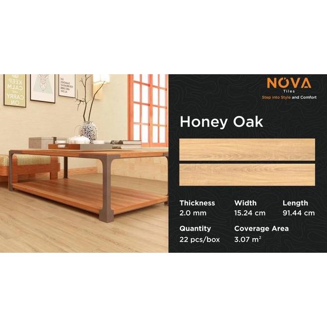 vinyl lantai Nova/ lantai vinyl motif kayu / vinyl nova tebal 2mm cover 3,07m Stone cover 3,35m buka