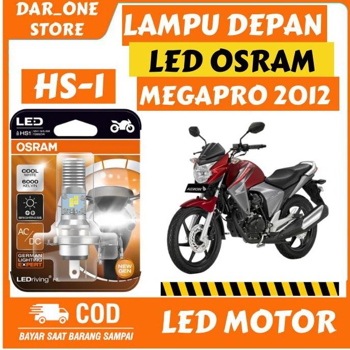 LAMPU DEPAN LED MOTOR HONDA MEGAPRO 2010-2012 ORIGINAL OSRAM [terbaik]