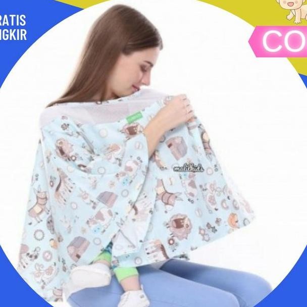 Apron Menyusui Bayi Kain Penutup Menyusui Celemek Bayi Melingkar