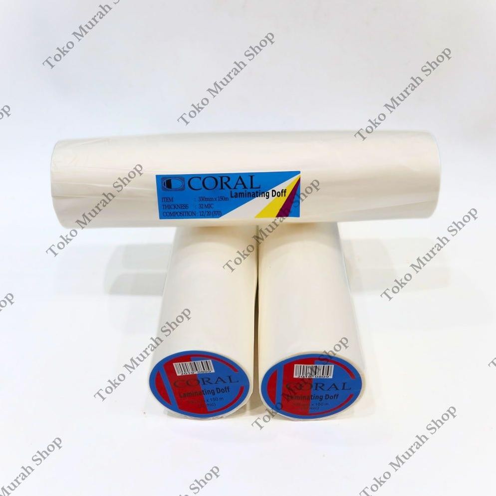 

Plastik Laminating Roll Matte Plastik Laminating Coral Matte 330mm x 150m x 32Mic Coral
