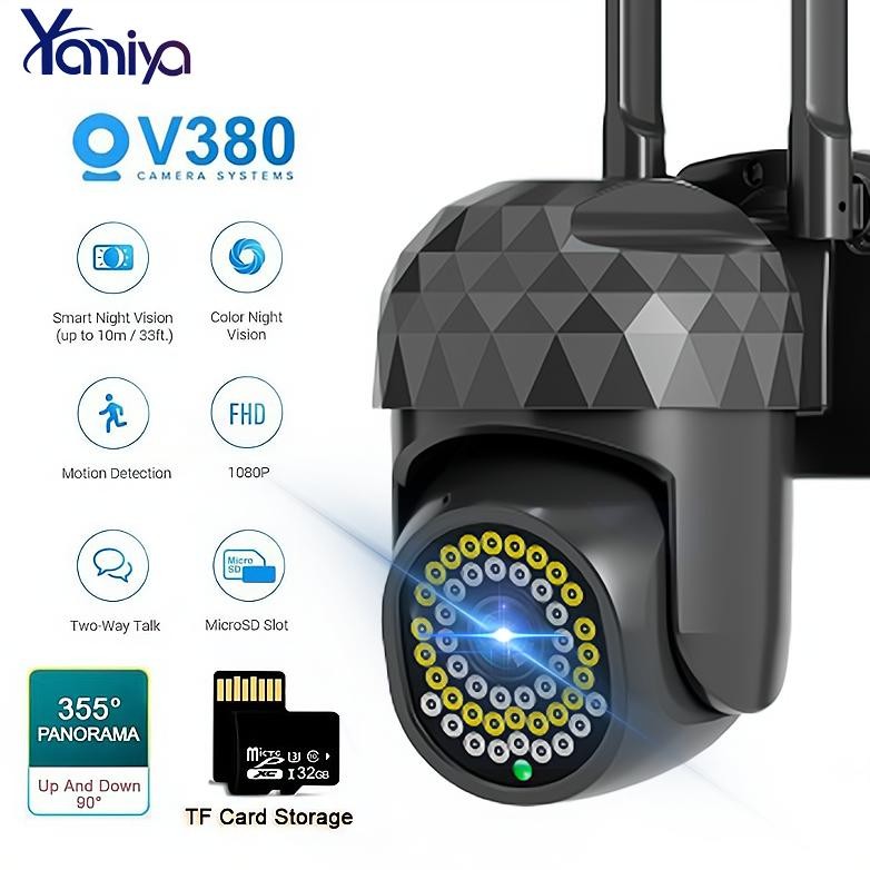 NEW Yamiya Kamera CCTV V380 PRO IP Kamera Outdoor CCTV Wifi 8MP 1080P Waterproof Camera PTZ Tanpa Ka