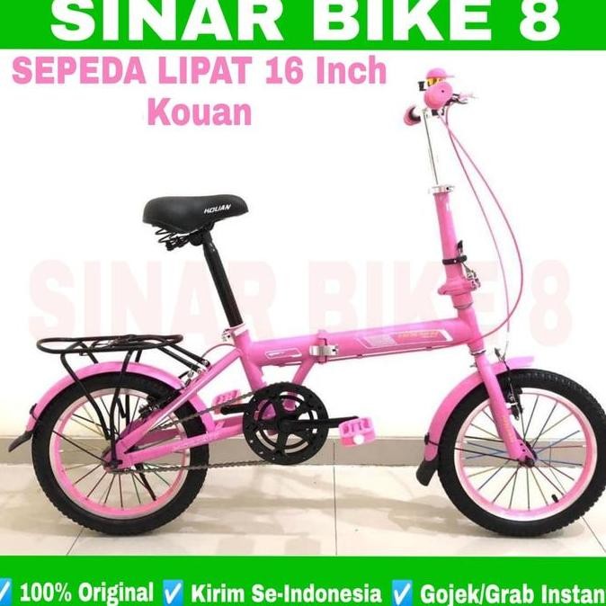Sepeda Lipat Ukuran 16 Inch Kouan Boncengan