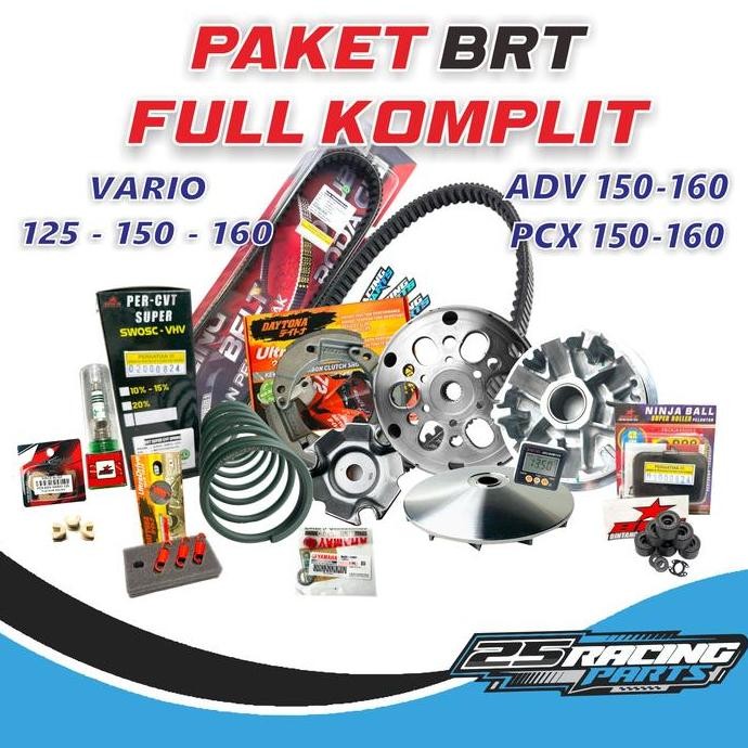 Paket Kirian Motor Honda - Paket Cvt Full Brt Daytona Vario 150-125 Paket Komplit Super Full Upgrade