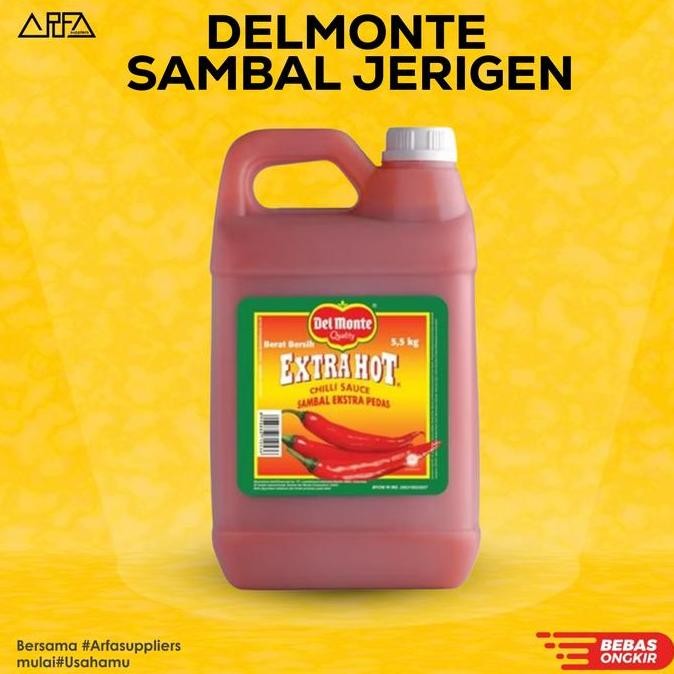 

Delmonte Xtra Hot Sambal dan Tomat Jirigen 5.5kg alu