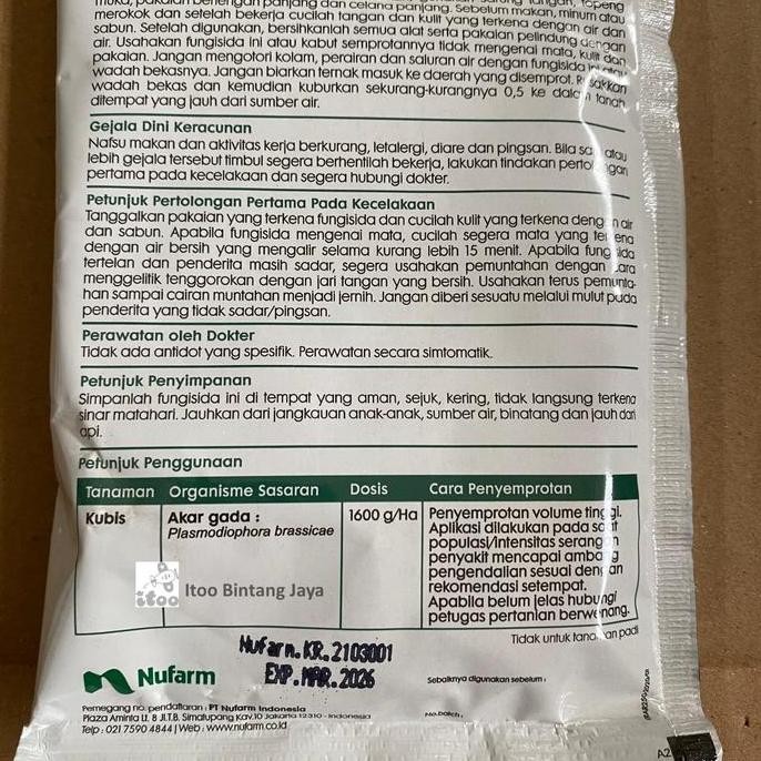 Fungisida Protektif Untuk Akar Gada Kirari Amisulbrom 50Wg 25 Gr