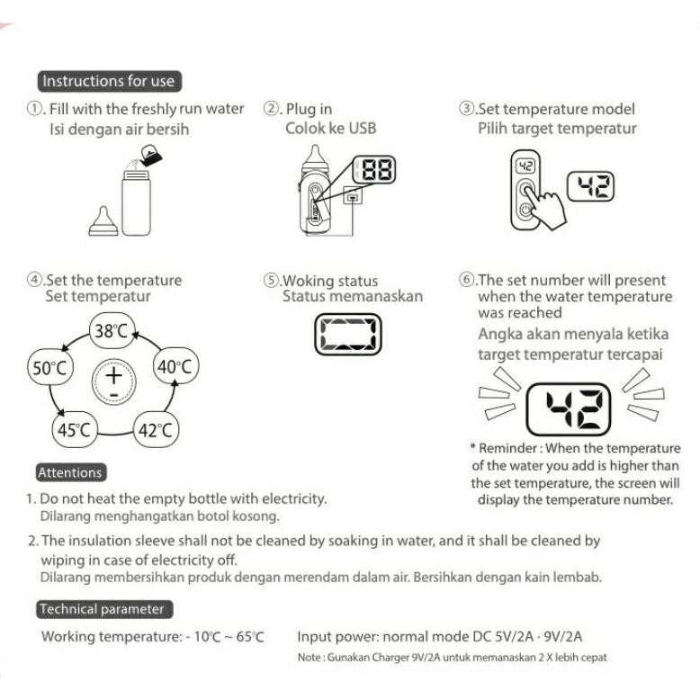 MIZO - Portable Baby Bottle Warmer | Penghangat Asi (Susu) YZ3