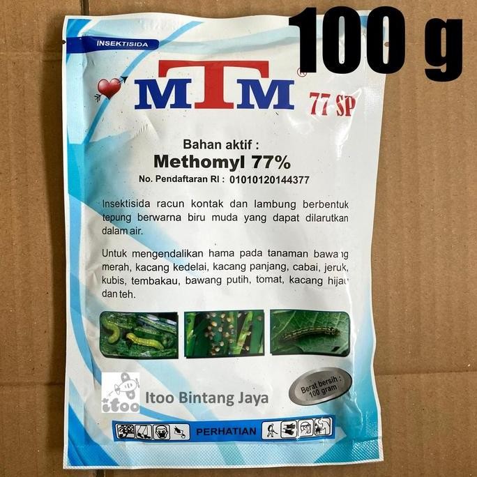 Insektisida Tepung Kontak Mtm Methomyl 77 Sp 100 Gr