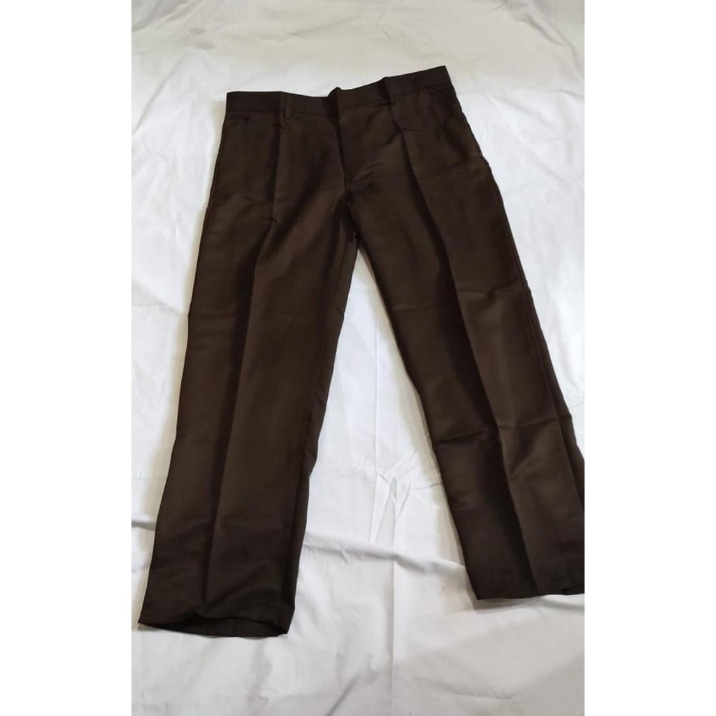 SERAGAM SAFARI PSH TWIST COKLAT LENGAN PANJANG - SERAGAM FORMAL PRIA