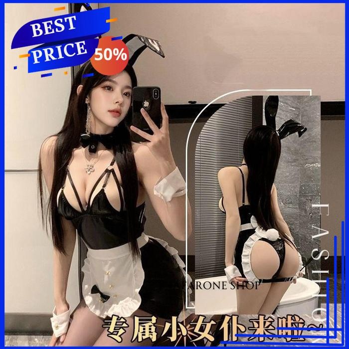 COSPLAY KELINCI CUTE F410  PELAYAN COSPLAY LINGERIE SEXY WANITA JAFARONE SHOP
