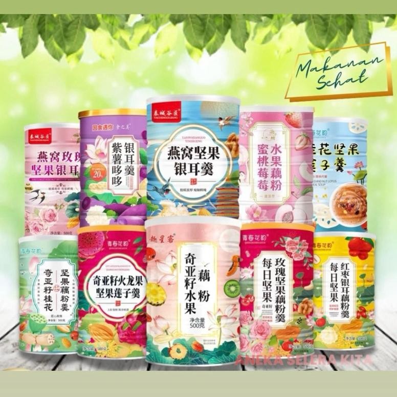 

[Halal] Oufen Lotus Root Powder Bubuk Akar Teratai Makanan Sereal Sehat / Bubuk Akar Teratai