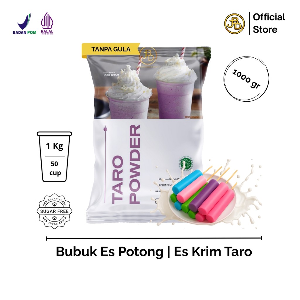 

Bubuk Taro 1Kg Premium untuk Es Potong Warna Ungu Lembut | JBD