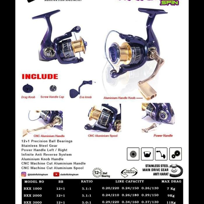 Reel Daido Iguana 1000 Power Handel Bunglon #Gratisongkir