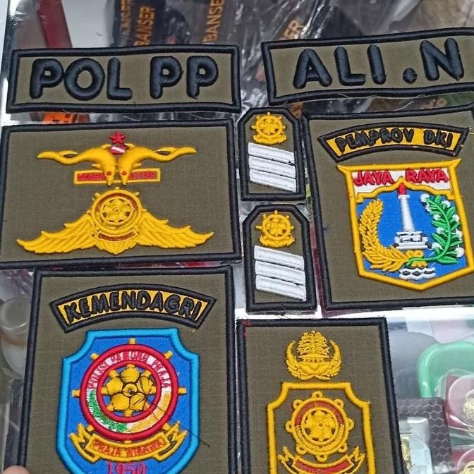 ATRIBUT BORDIRAN POL PP TIMBUL SATU SET