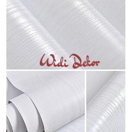 

Wallr Stiker Dinding Putih Serat Kayu 45Cm X 10M