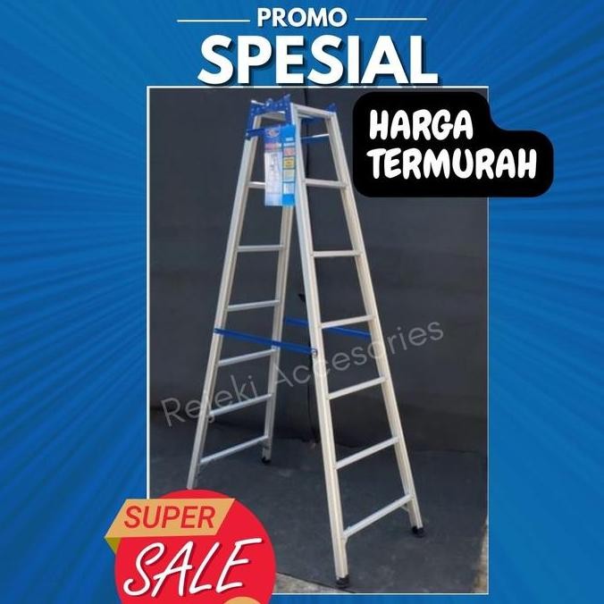 TERMURAH - Tangga Lipat Aluminium 175 cm/ 1,75 Meter