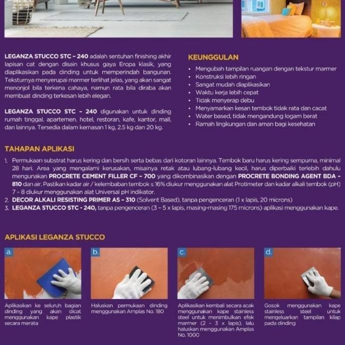 TERBARU - Cat Texture Marmer PROPAN LEGENZA STUCCO STC-240 - 1 LT