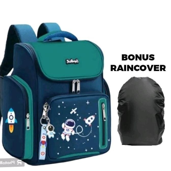 

Terjangkau Tas Ransel Sekolah Anak Sd Tk Model Korea Gambar Astronot Bonus Raincover