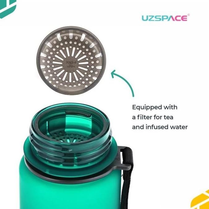 UZSPACE Botol Minum Olahraga Frosted Bottle Outdoor Running Portable