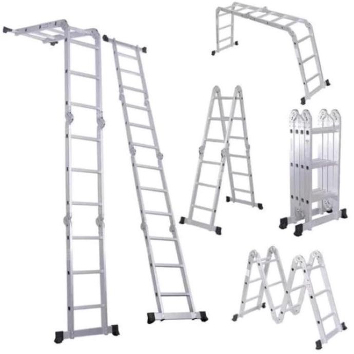 TERBARU - Tangga lipat aluminium multifungsi 4.4 meter krisbow