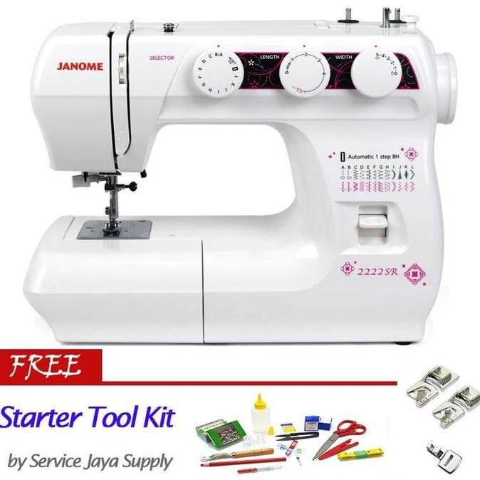 Mesin Jahit JANOME 2222 Portable Multifungsi