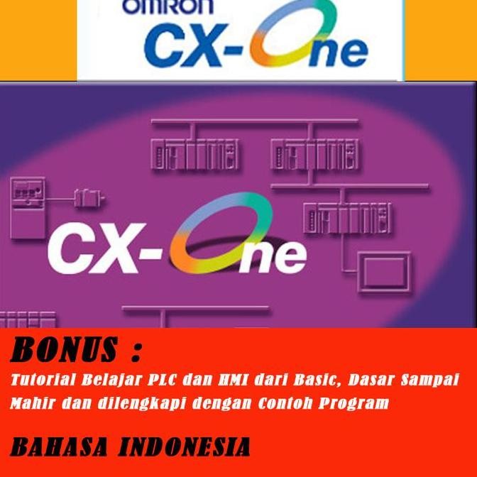 BEBAS ONGKIR - Software PLC dan HMI Omron Cx One V.4.60 + Tutorial PLC dan HMI