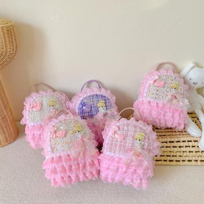 

Terjangkau Tas Ransel Anak Perempuan Mini Mewah Cantik Ransel Anak Cewek Uk 20X16X10 Cm