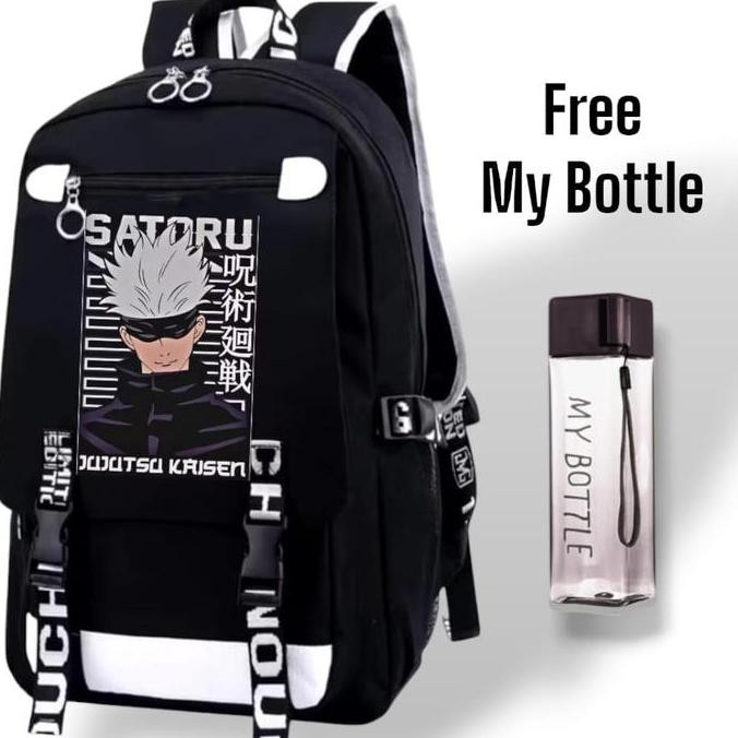 

Spesial 4In1 Tas Ransel Sekolah Anak Sd Smp Lakilaki Perempuan Paket Combo Gojo Satoru Anime Terbaru Fashion