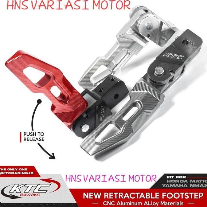 Ktc Foot Step Pijakan Kaki Nmax Neo Aerox Vario Scoopy Genio Nmax Turbo Nmax New Nmax Old Ktc Racing